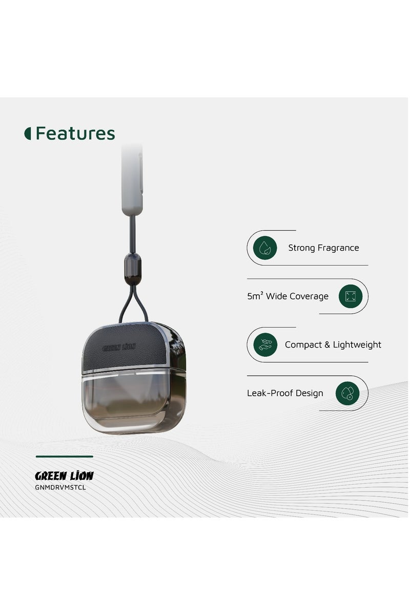 GREEN LION Drive Mist Hanging Diffuser Car/ Scented Fragrance/ Flower Diffuser/ Air Cleaner/ Leak Proof Design/ Compact & Lightweight/ Shining and Glamorous  - Image 2