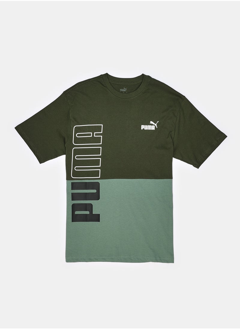 PUMA - Puma Power Colorblock Tee - Image 1