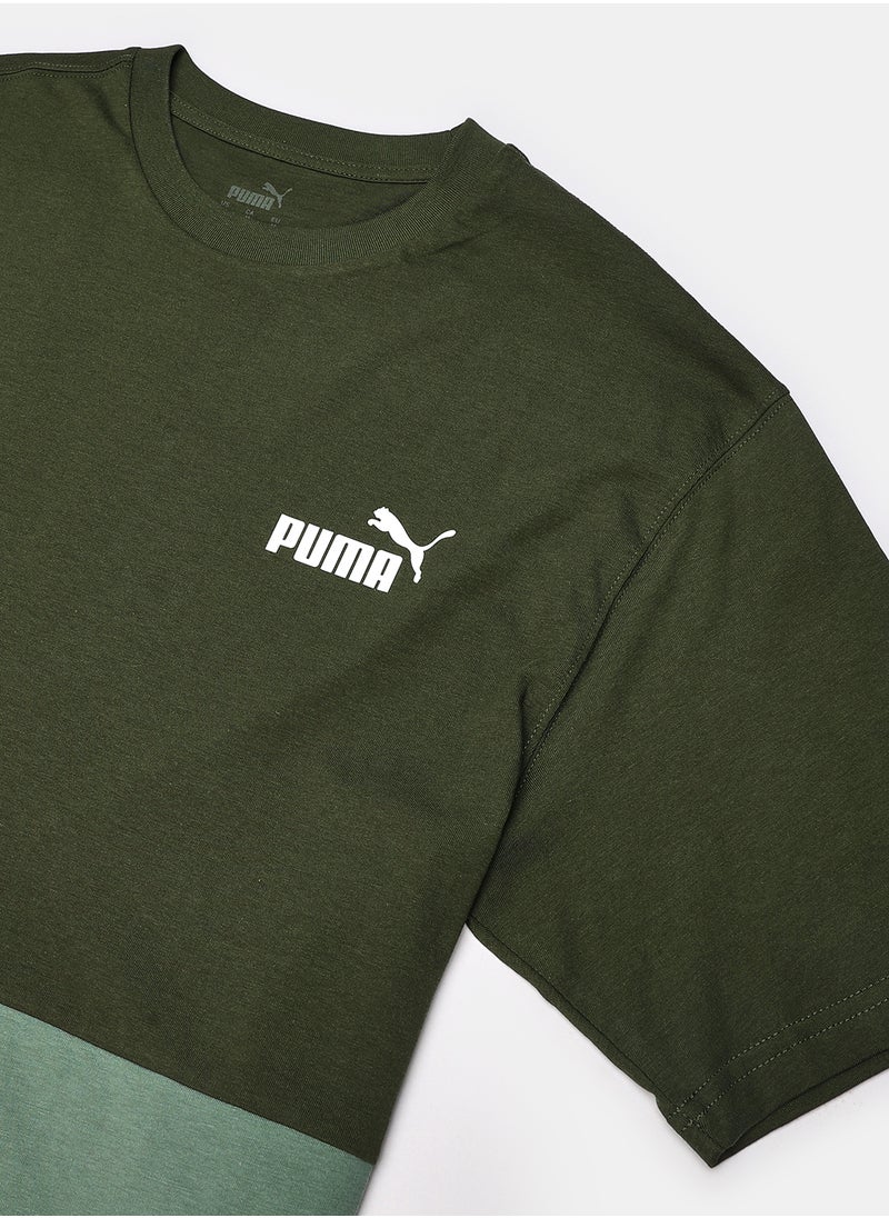 PUMA - Puma Power Colorblock Tee - Image 1