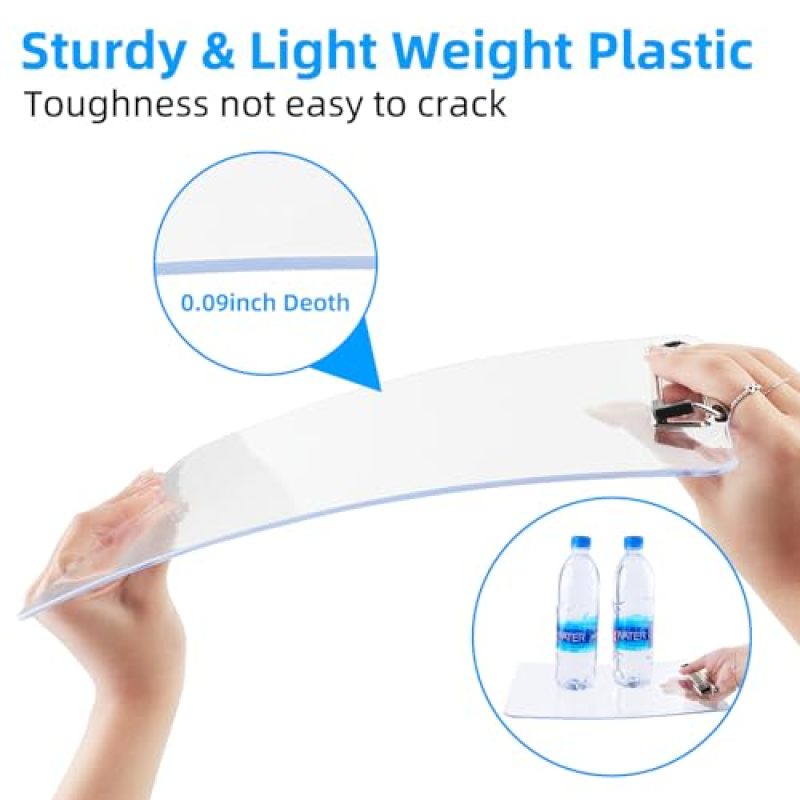 Transparent Acrylic Clipboard: Lightweight Plastic, Low-Profile High-Capacity Clip - Smooth Writing Surface, Rounded Edges for Students in Classrooms, Fieldwork, Lecture Halls - Image 5