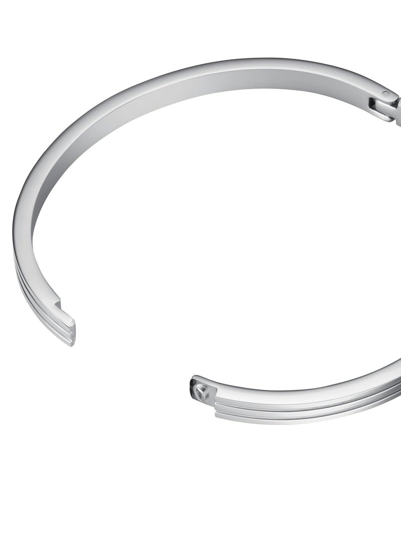 RoseField Rosefield Striped Bangle with Crystals Silver - JBSCS-J1038  - Image 3