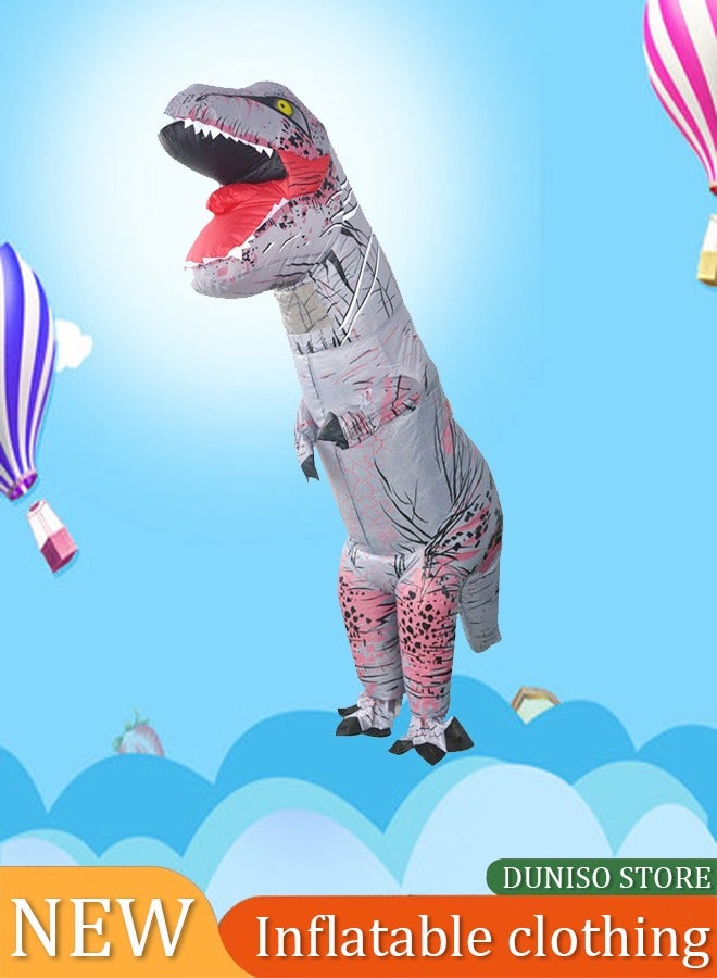 Loquat Adult Inflatable Cosplay Costume,Adult Inflatable T-Rex Dinosaur Costume Festival  for Cosplay Fancy Dress Party Event - Image 1