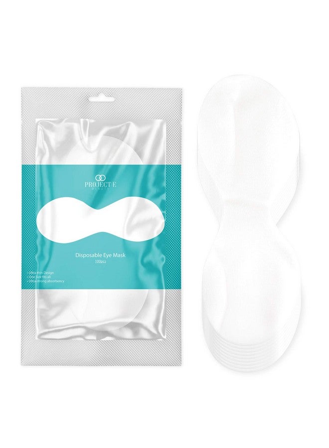 Project E Beauty 100pcs Disposable DIY Non-Woven Eye Mask Paper by Project E Beauty | DIY Cotton Eye Care Mask | for Skincare & Spa Salon Use | Cosmetic Facial Paper for Toner, Serum, or Lotion (100, Eye Shaped) - Image 1