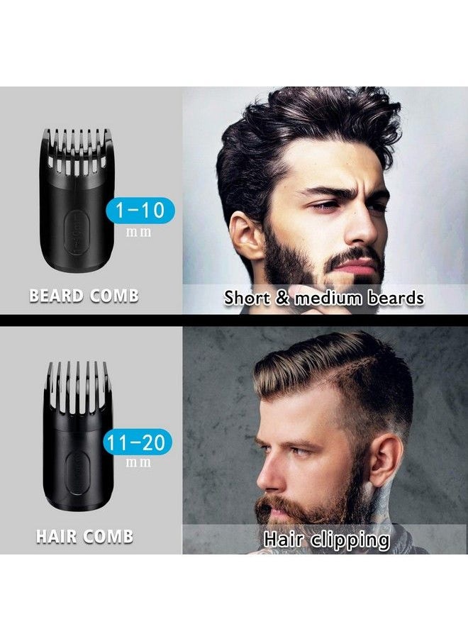 Ceenwes - Beard Trimmer & Beard Trimmer For Men Hair Clipper 2 Combs Cleaning Brush Power Adapter Oli Bottle Length Settings With Precision Dial Usb Charging - Image 1