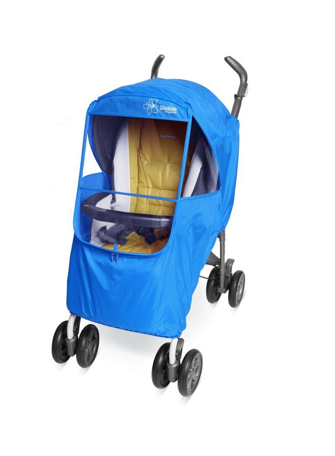 Manito Elegance Plus Stroller Weather Shield/Rain Cover Blue - Image 1
