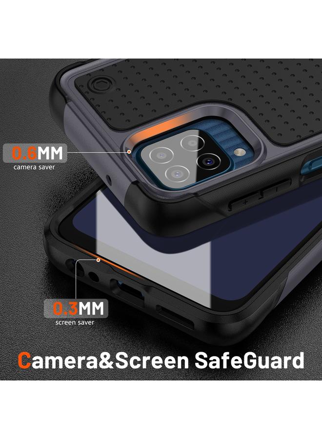 اس-توب جراب لهاتف Samsung Galaxy F12 PC + جراب هاتف واقٍ مقاوم للصدمات من مادة TPU - Image 4