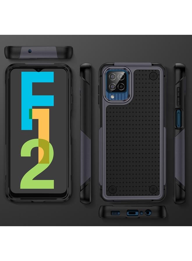 اس-توب جراب لهاتف Samsung Galaxy F12 PC + جراب هاتف واقٍ مقاوم للصدمات من مادة TPU - Image 2