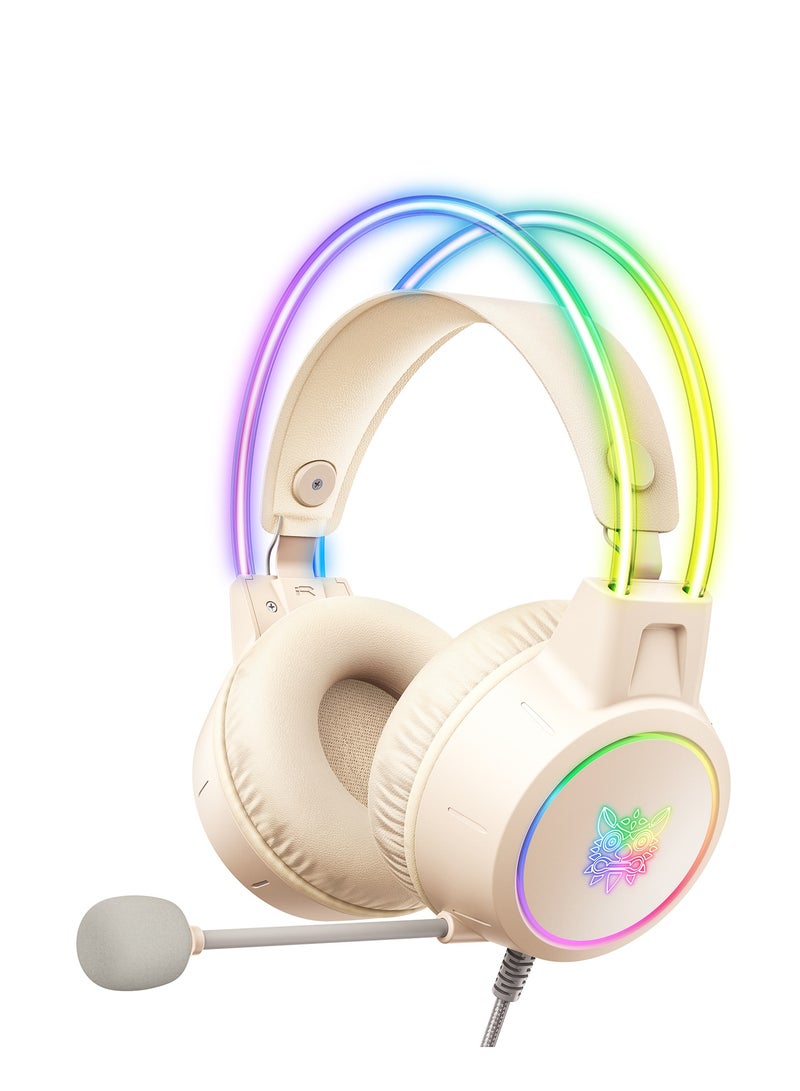 onikuma X15 Pro Wired PC Gaming Headphone with Mic and LED Light - Image 1
