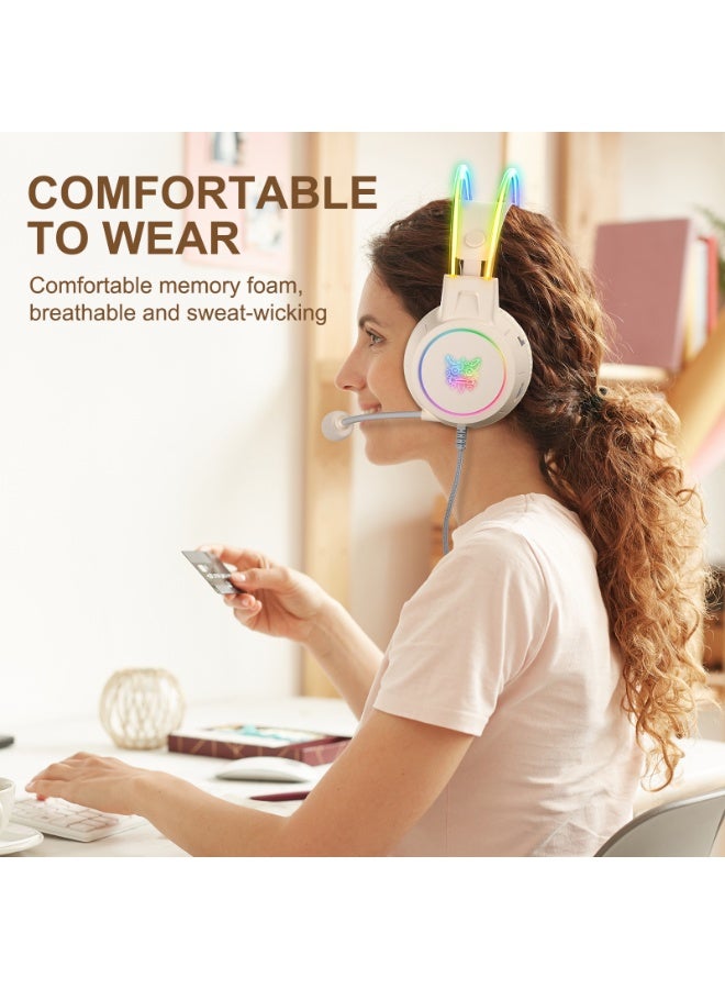 onikuma X15 Pro Wired PC Gaming Headphone with Mic and LED Light - Image 2