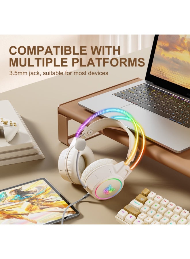 onikuma X15 Pro Wired PC Gaming Headphone with Mic and LED Light - Image 3