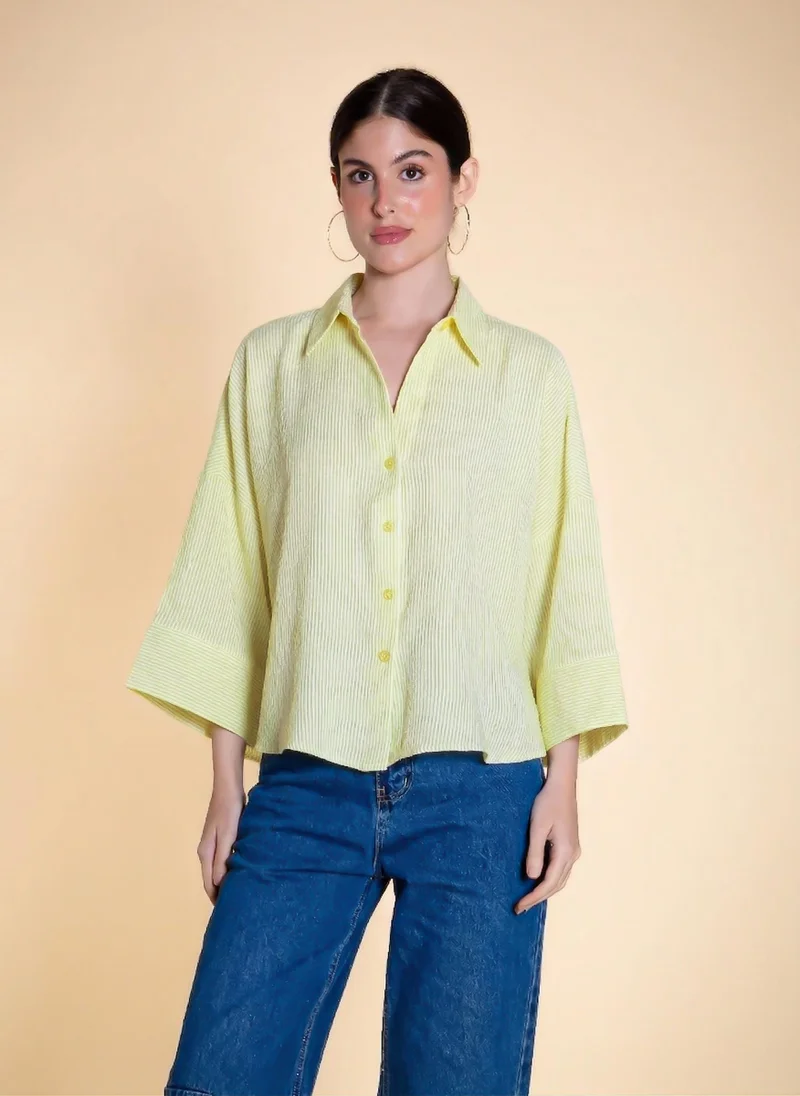 شايبس FLOWING STRIPED SHIRT