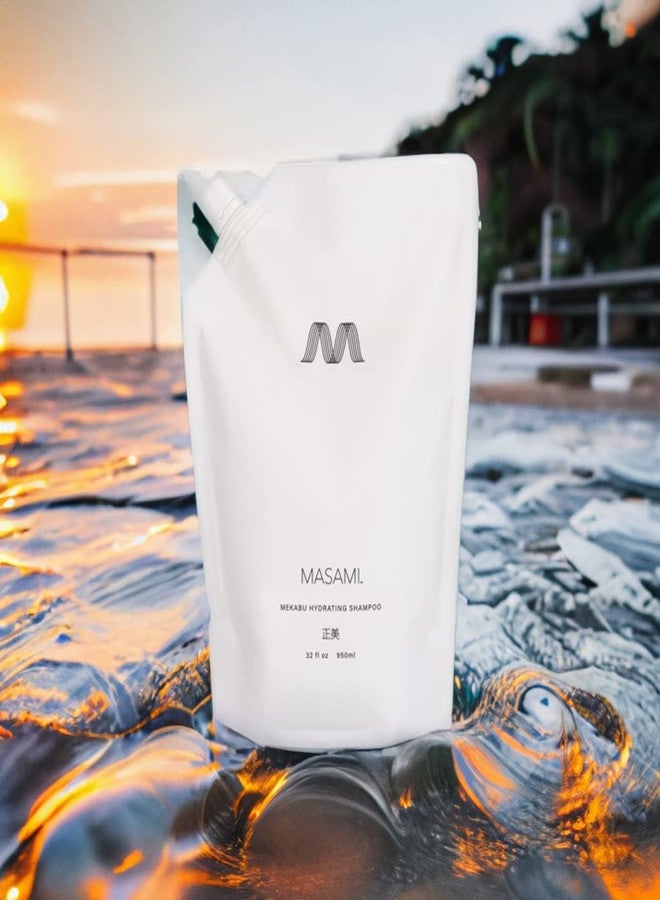 MASAMI Mekabu Hydrating Shampoo 32 oz Refill Pouch | Sustainable & Recyclable | Salon Quality | Color Safe | Sulfate, Paraben & Phthalate Free | All Hair Types & Textures - Image 3