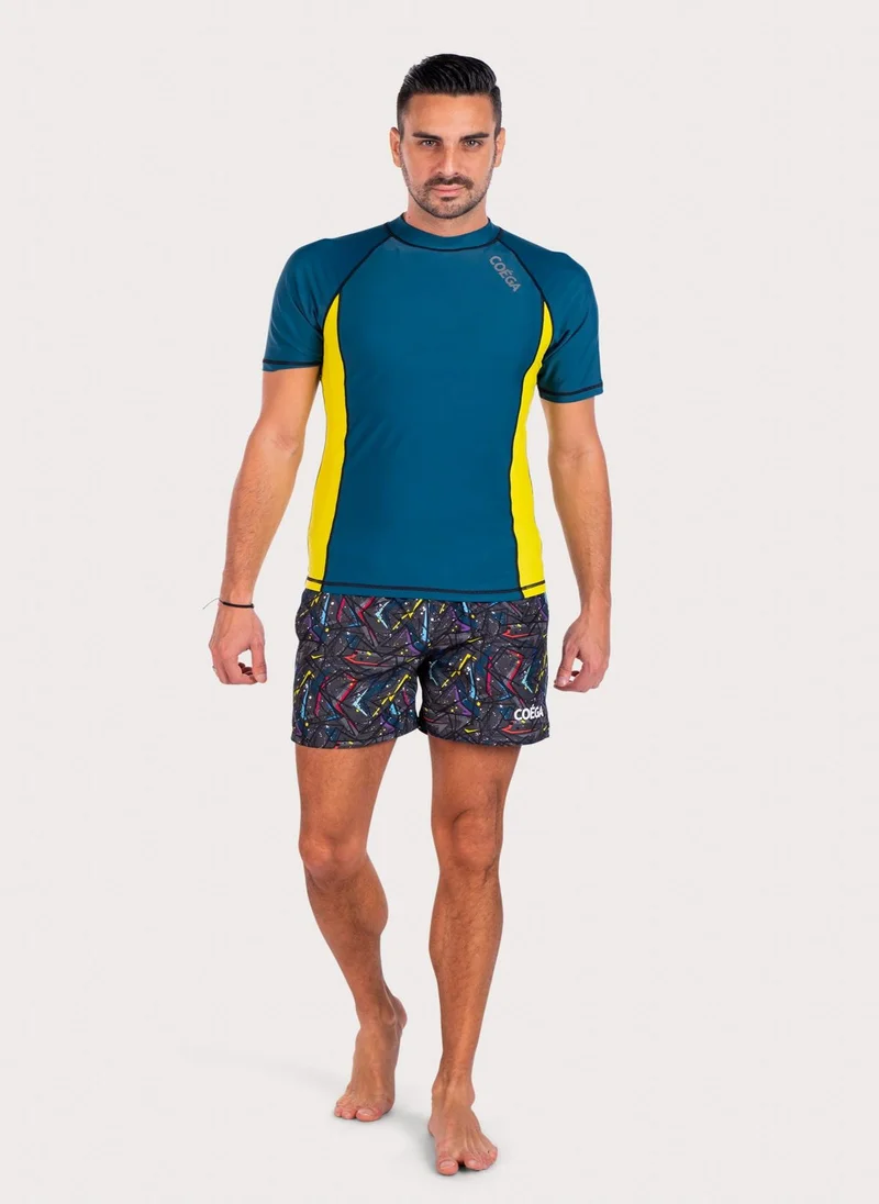 COEGA SUNWEAR COEGA Mens Boardshorts - Green Abstract Paint