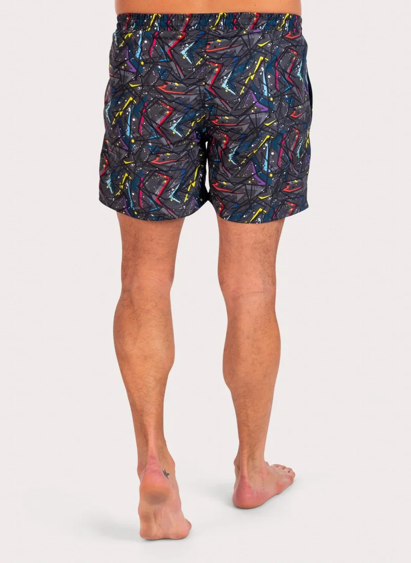 COEGA SUNWEAR COEGA Mens Boardshorts - Green Abstract Paint