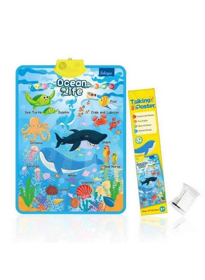 Interactive Talking Learning Ocean Life Chart Multicolour 41 x 55.5 cm MKT-N045993