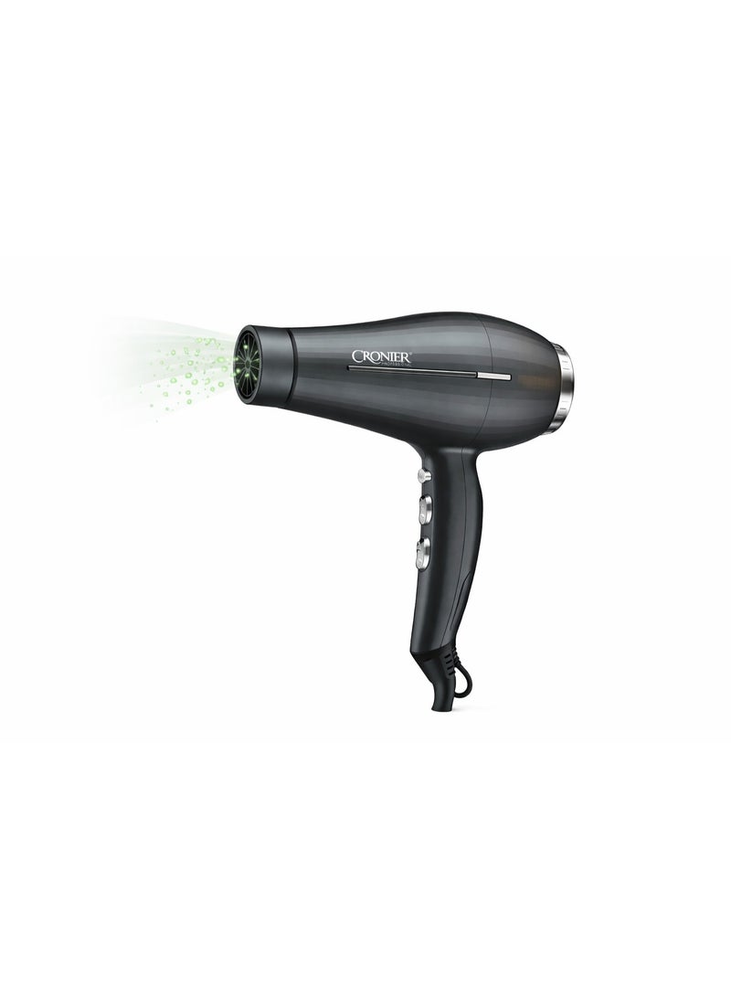 Cronier Professional hair dryer for high-power styling of all hair types CR-8107 - Image 2