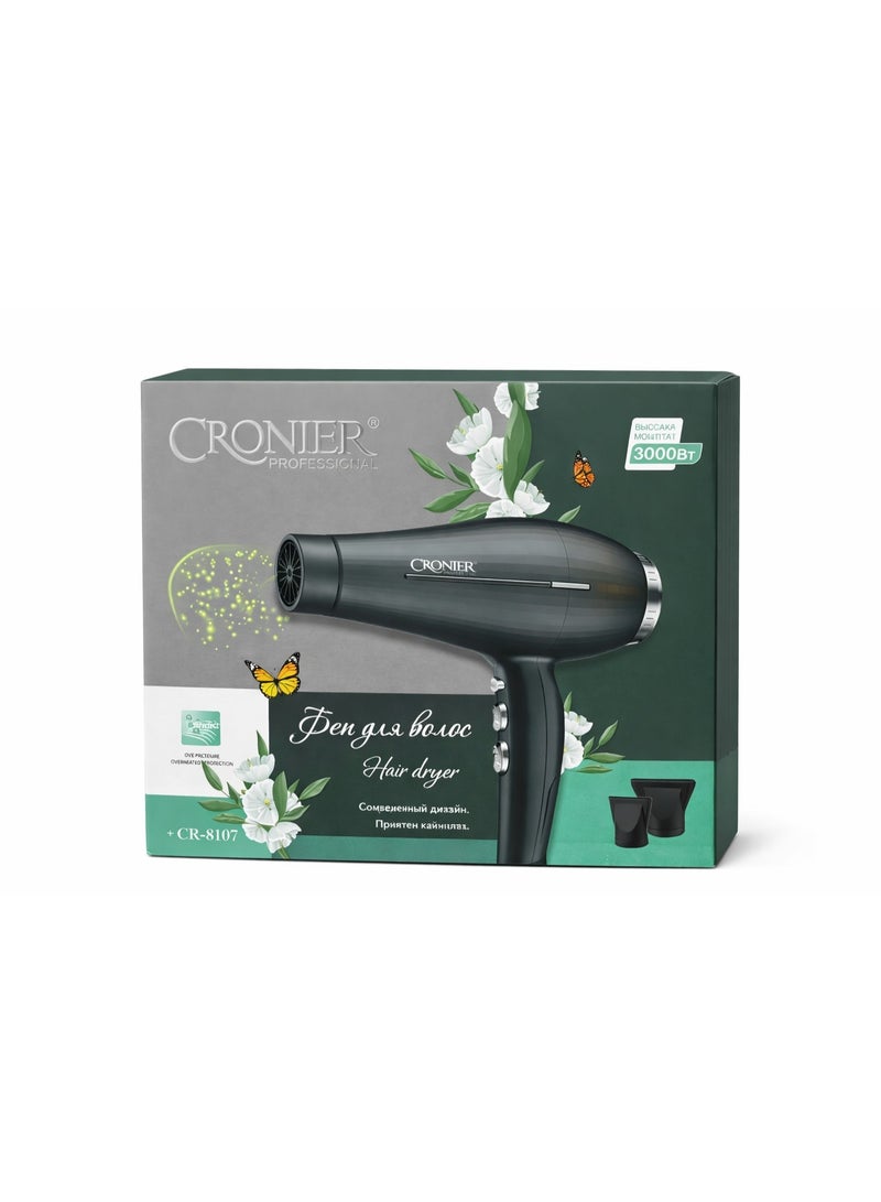 Cronier Professional hair dryer for high-power styling of all hair types CR-8107 - Image 3