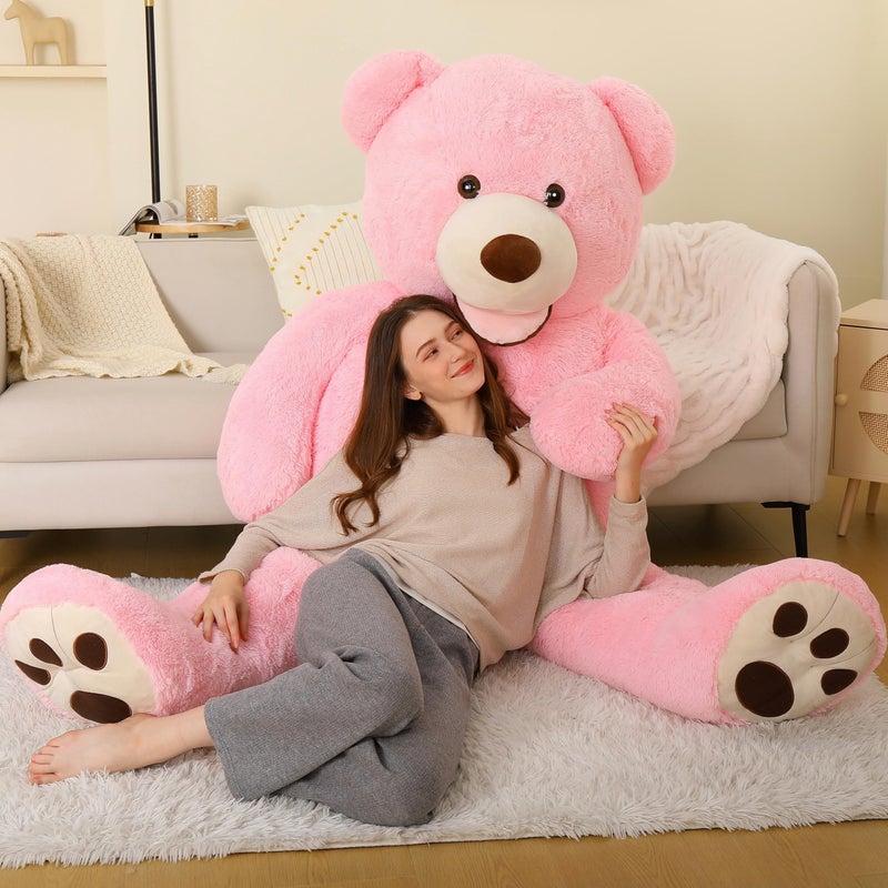 MorisMos Giant Teddy Bear Plush 6ft Life Size Huge Pink Teddy Bears for Girlfriend 6 Foot Large Big Stuffed Animal Gifts for Wife Lover on Valentines Anniversary Birthday - Image 3