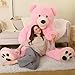 MorisMos Giant Teddy Bear Plush 6ft Life Size Huge Pink Teddy Bears for Girlfriend 6 Foot Large Big Stuffed Animal Gifts for Wife Lover on Valentines Anniversary Birthday - Image 2