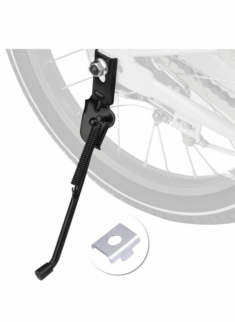 Excefore Bike Kickstand, for 18" Kids Bicycle Kick, Stand Rear Mount Premium Steel with Pad Rest 18 inch Replacement Training Wheel (Black, 1PCS) - Image 1