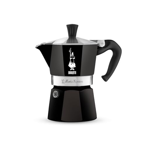 Bialetti Moka Express Iconic Italian Stovetop Espresso Maker (Black, 6 Cups) - Image 5