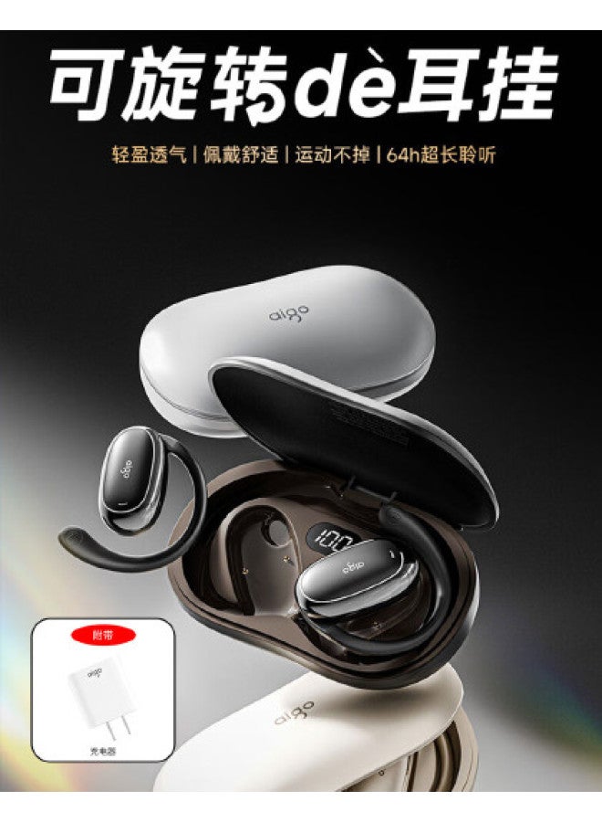 aigo سماعات أذن بلوتوث فوق الأذن، مفهوم توصيل العظام، مقاومة للماء، إلغاء ضوضاء المكالمات، سماعات رياضية مفتوحة - Image 1