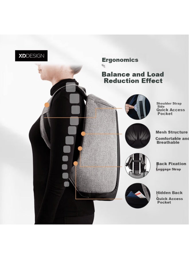 Xddesign Anti-theft Backpack Business Uni 15-inch Laptop Bag Casual School Bag Black - Image 3