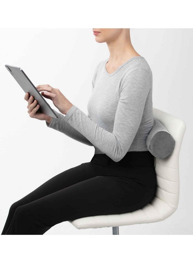 Brookstone Travel Neck Pillow - Free-Form Memory Foam Head and Neck Pillow for Vacations, Airplanes, Trains, Buses, and Cars, Size OneSize, Grey - Image 5