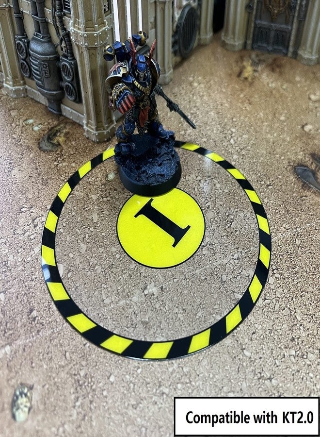 Jucoci Objective Point Markers 6PCS Set Objective Marker Compatible with WH40K KT Wargame (Miniature Not Included) - Image 2
