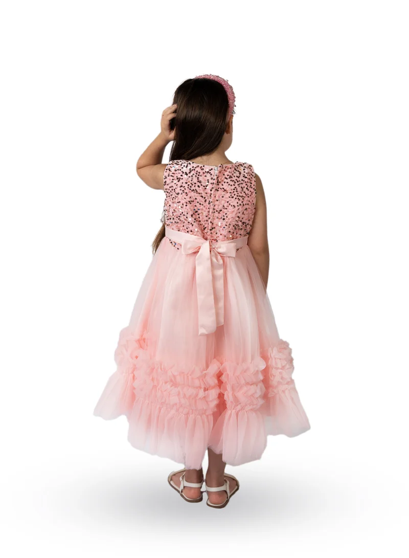 D'Daniela Flared Tutu Dress Pink