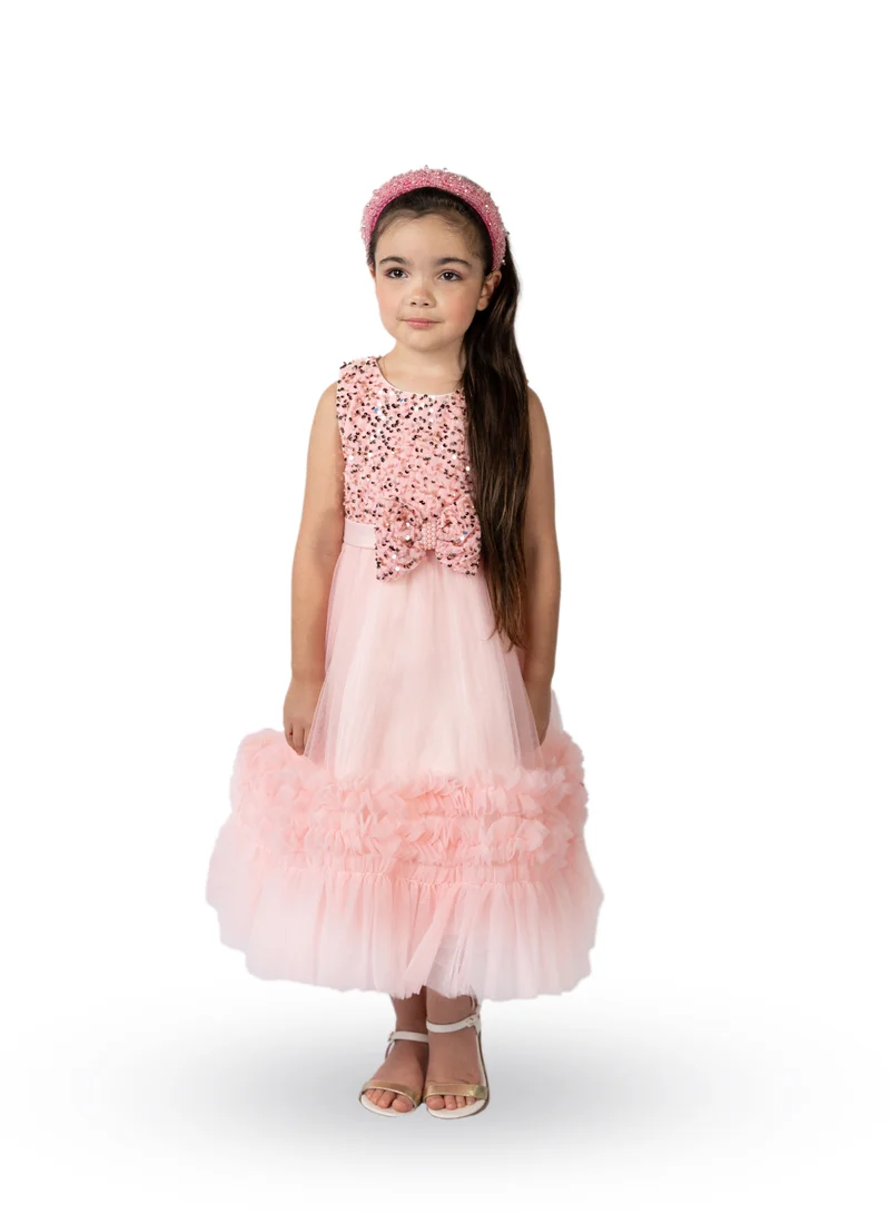 D'Daniela Flared Tutu Dress Pink