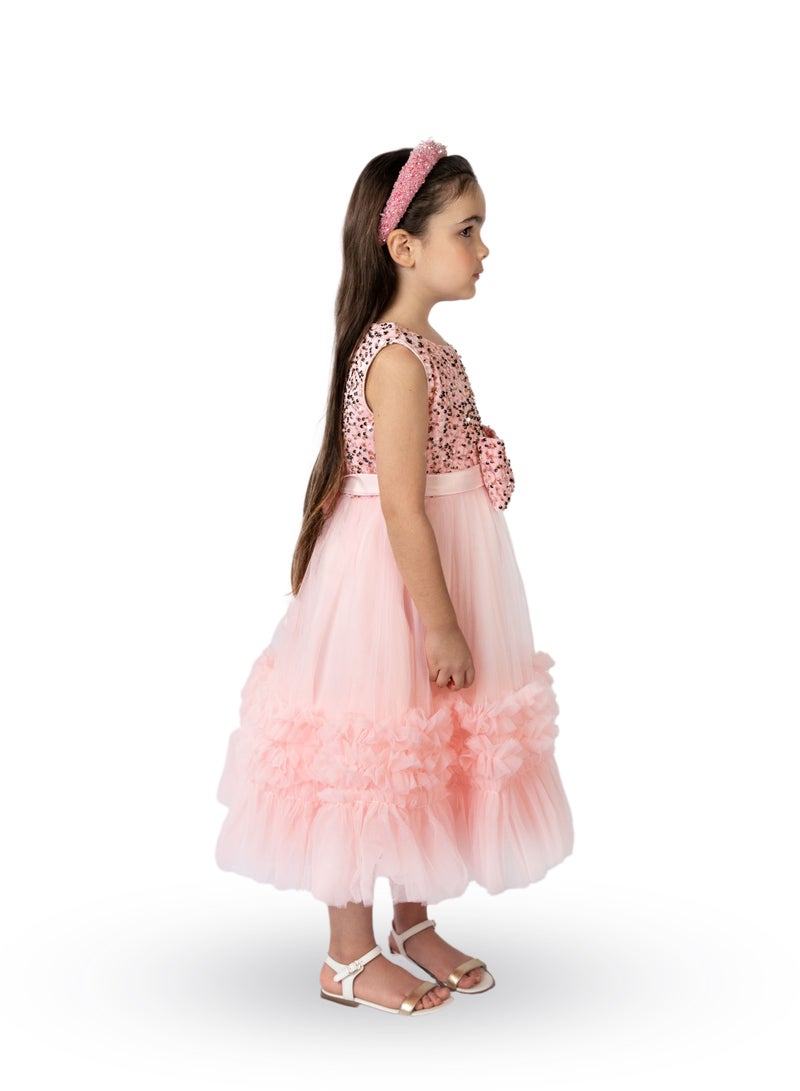 D'Daniela Flared Tutu Dress Pink - Image 3