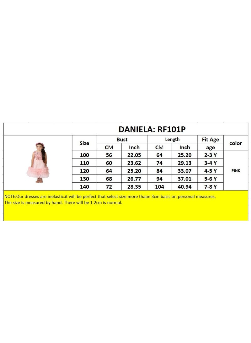 D'Daniela Flared Tutu Dress Pink - Image 4