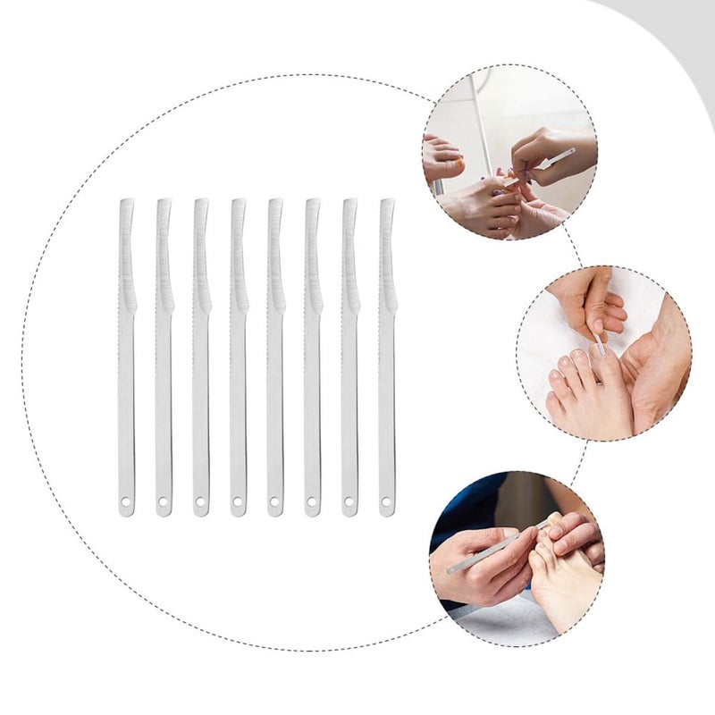8 Pcs Stainless Steel Pedicure Set Professional Foot Scraper And Toenail Trimmer - Image 4