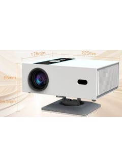 General Classic Projector Multifunctional Projector X6 Full HD 1080P Auto Focus Auto Keystone Correction Intelligent Obstacle Avoidance Screen Automatic Alignment Multiple Compatible Interfaces Headset TV Box PC iPad Phone PS4 PS5 USB White  - Image 1