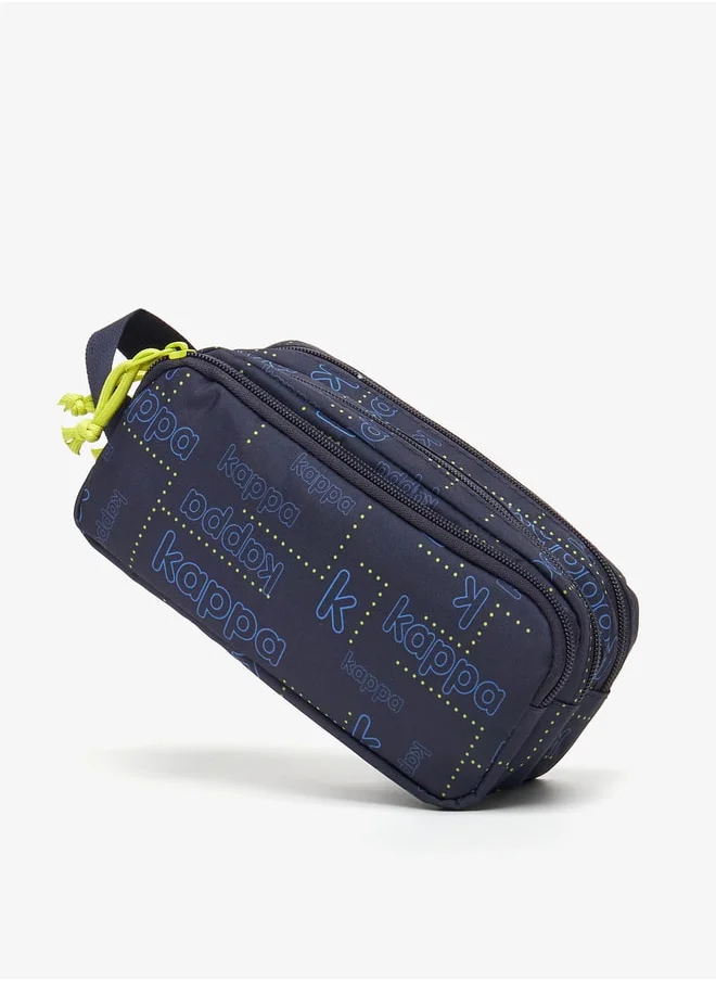 Kappa Boys Logo Print Pencil Case - 10x20x9 cm