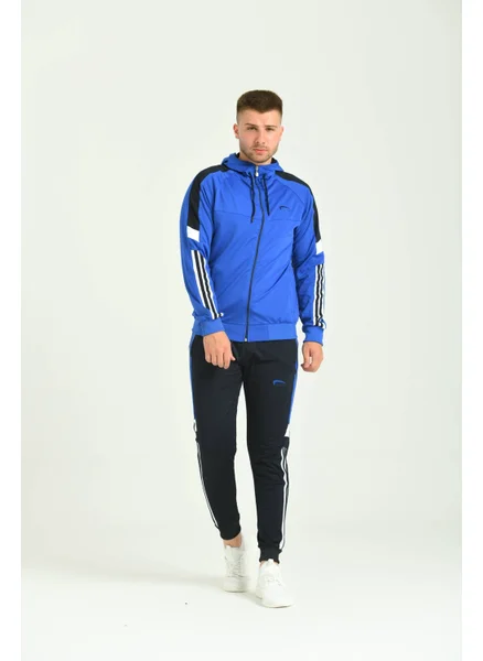 Cramp Spor Stripe Diving Fabric Men's Suit on the Arm