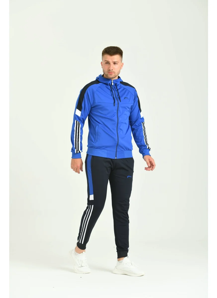 Cramp Spor Stripe Diving Fabric Men's Suit on the Arm