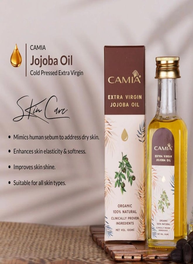 CAMIA زيت الجوجوبا العضوي المعصور على البارد من كاميا، 100 مل + زيت اللبان العطري، 15 مل + صابون اللبان، 125 جم | مجموعة غنية بمضادات الأكسدة ومضادة للشيخوخة للبشرة الدهنية | مجموعة متكاملة للعناية بالبشرة - Image 4