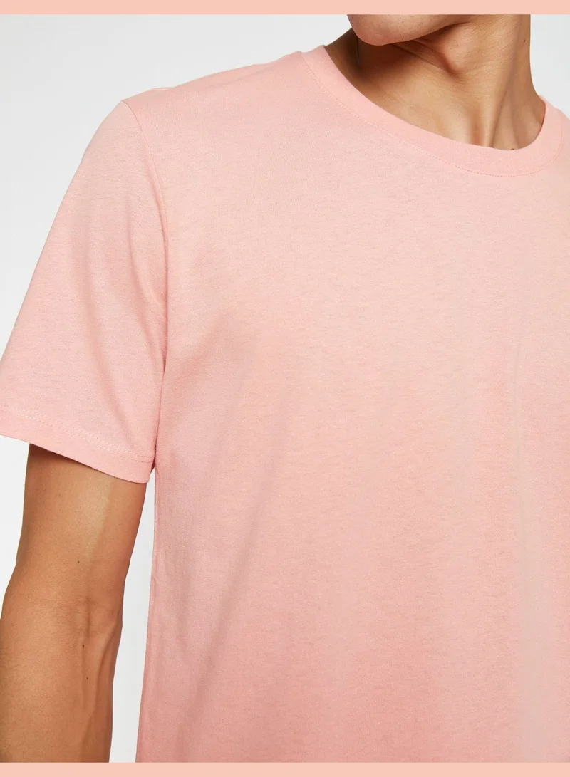 KOTON Basic T-Shirt Crew Neck Short Sleeve Cotton