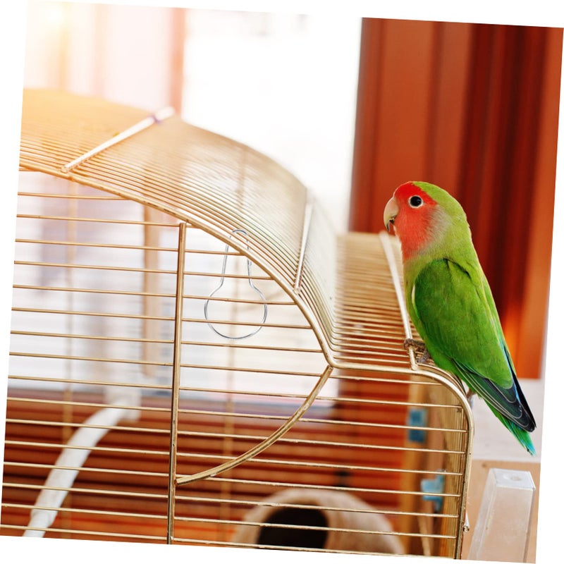 20Pcs Stainless Steel Bird Cage Food Hangers Parrot Feeder Hooks Easy Installation Pet Birds - Image 5