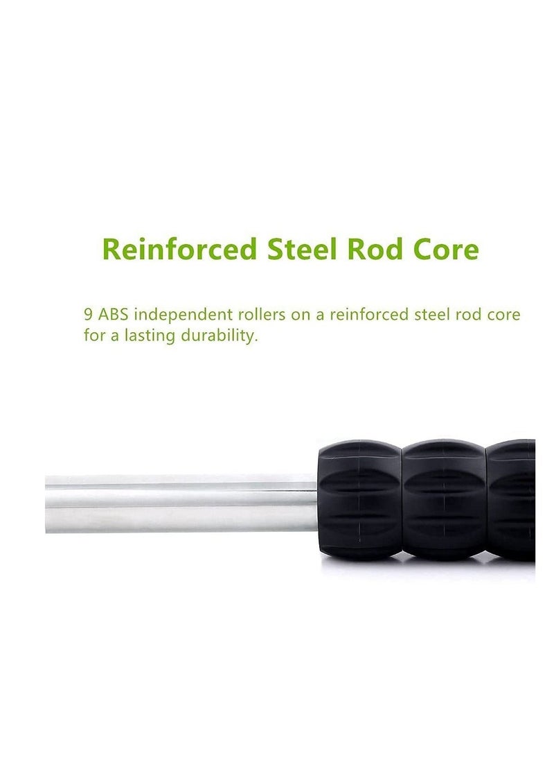 Excefore Muscle Roller Stick, Muscle Roller, Body Massage Stick, Back And Leg Muscle Massager, Reduce Soreness, Relaxation And Tightness, Relieve Cramps (Black)  - Image 3