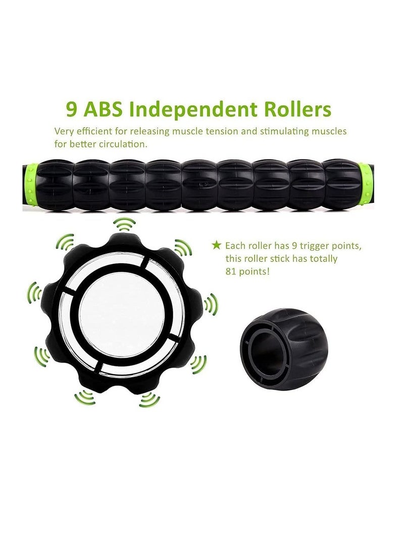 Excefore Muscle Roller Stick, Muscle Roller, Body Massage Stick, Back And Leg Muscle Massager, Reduce Soreness, Relaxation And Tightness, Relieve Cramps (Black)  - Image 5