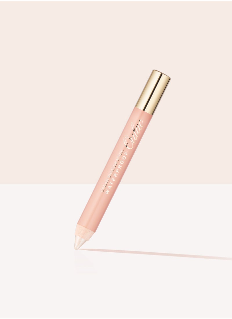 Oulac - Waterproof Eyeshadow Stick - Shimmer Eye Shadow Pencil for Highlighter, Long Lasting, Blendable Glitter Eye Makeup, Vegan & Cruelty-Free 3.8g - Vanilla - 01 - Image 1