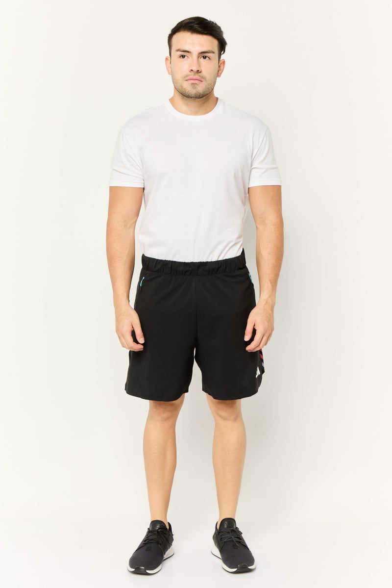 Adidas شورتات تدريب رياضية للرجال بطول 7 إنش، أسود - Image 2