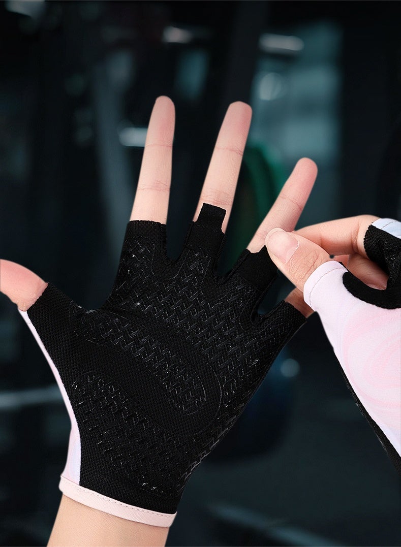 Haidue Gym Gloves Women & Men with Silicone Padding for Enhanced Grip Wear-Resistant, Anti-Slip, and Shock-Absorbing, Perfect for Sport Dumbbell, Fitness, Cycling, and Pull-Ups(M) - Image 4