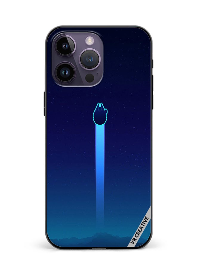 VR CREATIVE Protective Case Cover For Apple iPhone 15 Pro Millennium Falcon Design Multicolour - Image 1