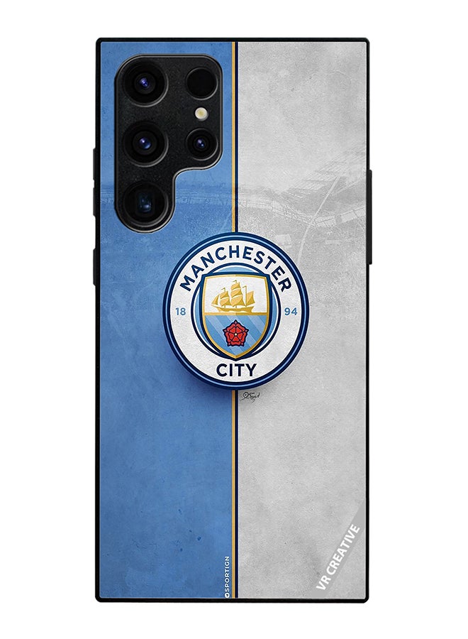 Protective Case Cover For Samsung Galaxy S25 Ultra Manchester City Design Multicolour