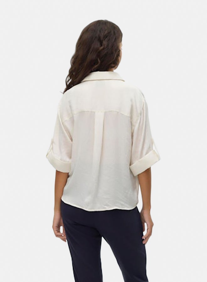 VERO MODA VERO MODA Womens Fabiana 3/4 Shirt  - Image 4