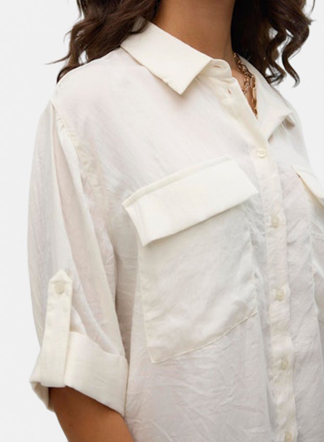 VERO MODA VERO MODA Womens Fabiana 3/4 Shirt  - Image 5